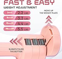 Vista 3 de Juego de mancuernas ajustables de 60 libras + mancuernas ajustables rápidas para mujer
