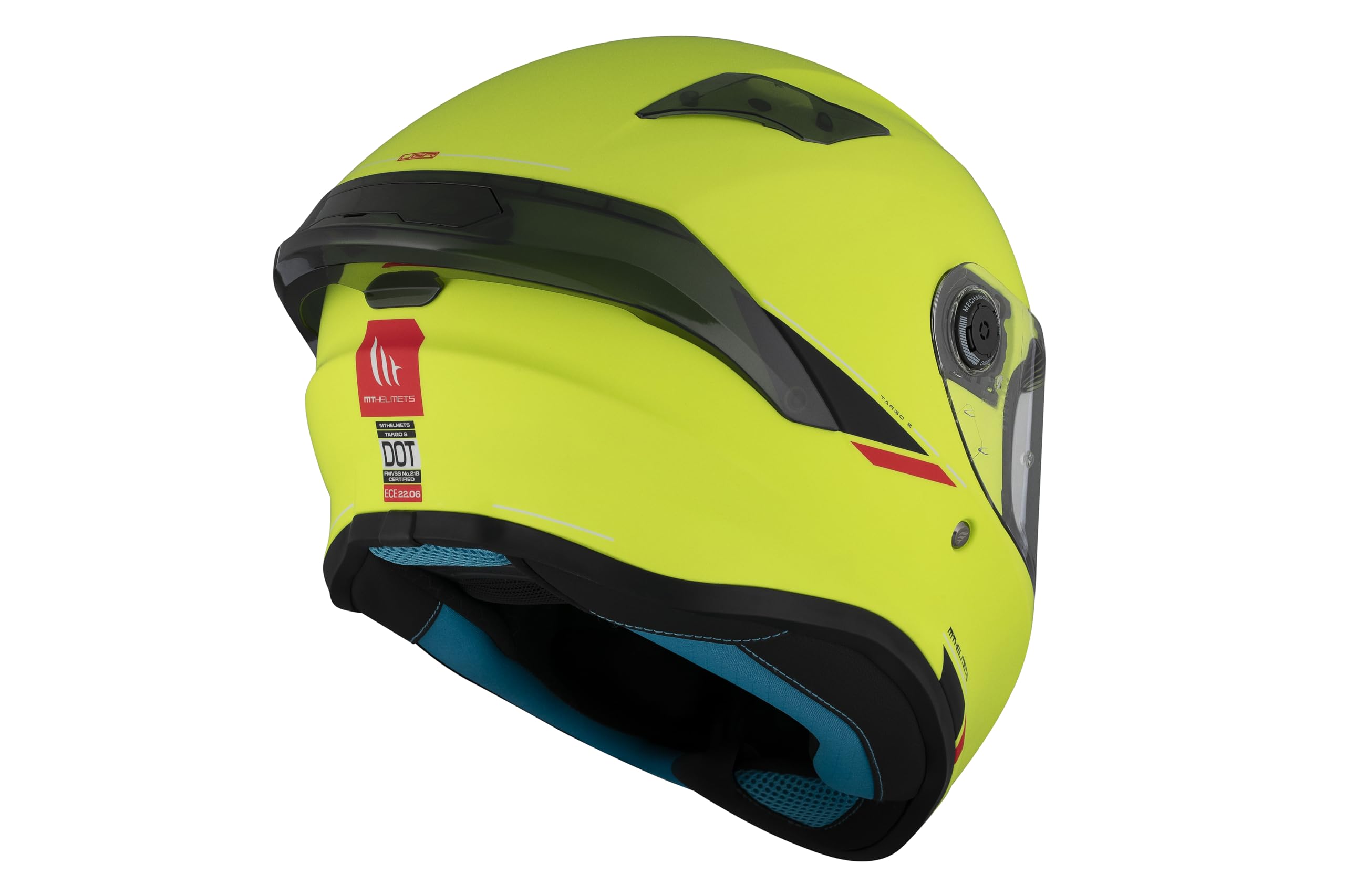 MT HELMETS Targo S – Casco Moto Integral con Visor Solar Full Vision, Pantalla Compatible con Pinlock, Interior Lavable y Cierre Micrométrico | Calota HIRP | Homologado ECE 22.06 & DOT