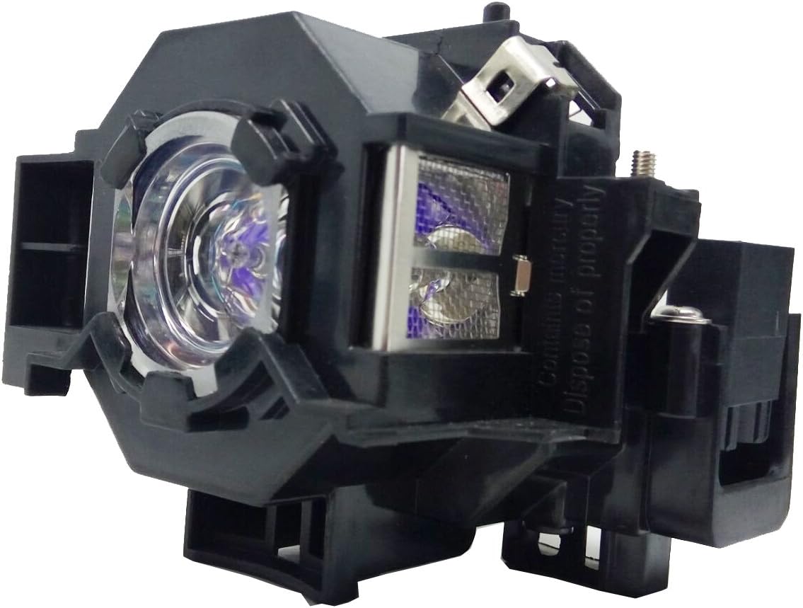 Tawelun Projector Lamp Bulb with Housing for Epson PowerLite S5/S6/77C/78, EMP-S5/EMP-X5 Projectors - EP41 V13H010L41 - 77 CRI - Daylight White - 120 Day Life - HID - gu24 Base - 1 Unit