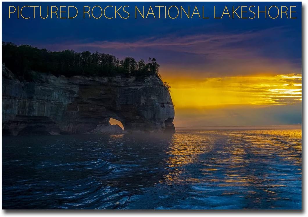 Rock Arches at Pictured Rocks National Lakeshore, Michigan