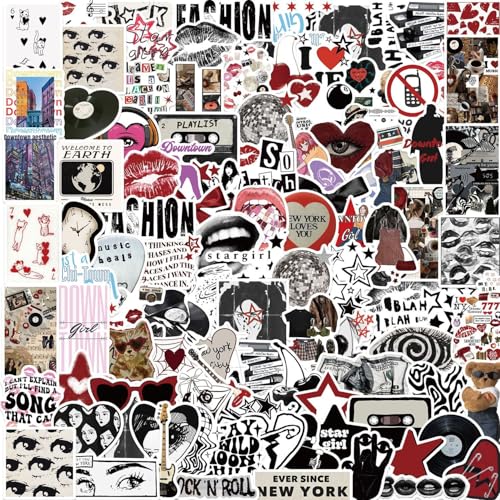 100PCS Aesthetic Downtown Y2K Girls Sticker Cool Trendy Decal for Kids Teen