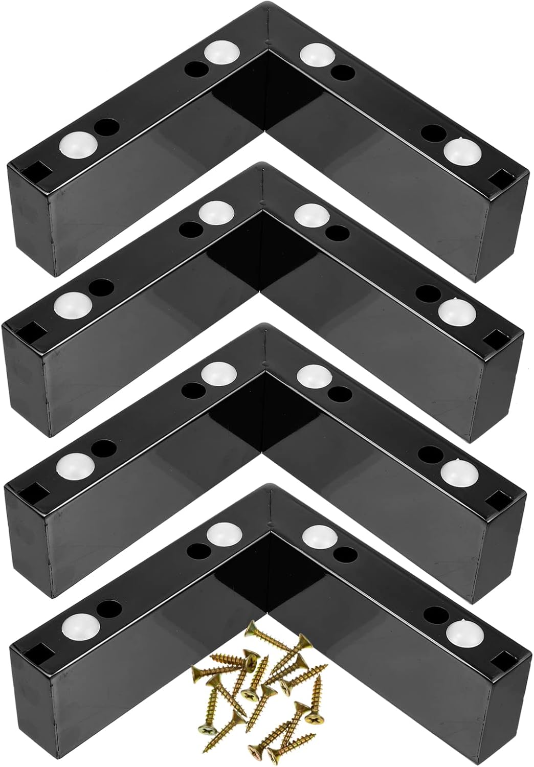 VOSAREA 1set Heightening Pad Furniture Risers Durable Bed and Table Lifters for Sofa Chair and Cabinet Support Easy to Install