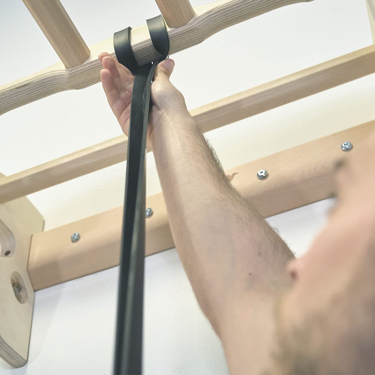 Klimmzugstange, Pull-Up-Bar, Mehrere Griffe, bis zu 130kg, Workout, abnehmbar von der Wand