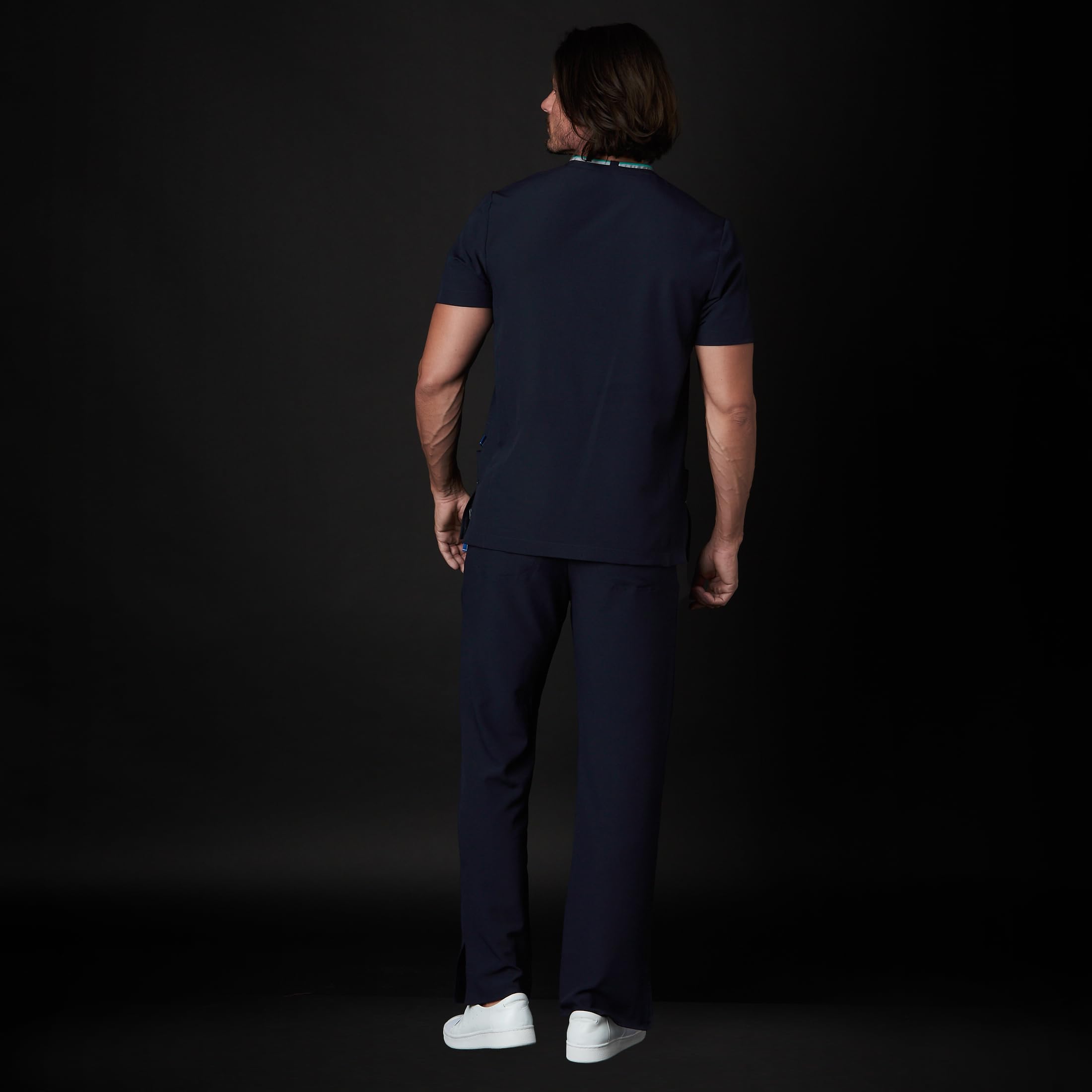 GALLANTDALE Zestaw Sanitarny Hamptons Diamond Człowiek Heavy Duty Uniform Odzież Robocza Piżama Lekarz Lekarz Weterynaryjny