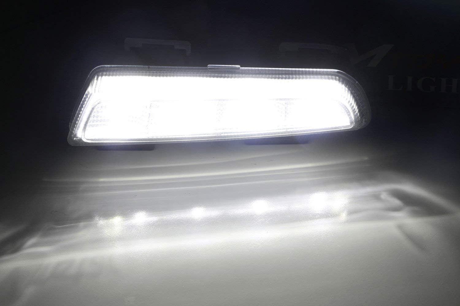 iJDMTOY LED Daytime Running Lamps Kit Compatible With 2013-2015 LCI Smart Fortwo (W451), Includes LH RH OEM Spec LED DRLs, Module Box & Wiring Kit