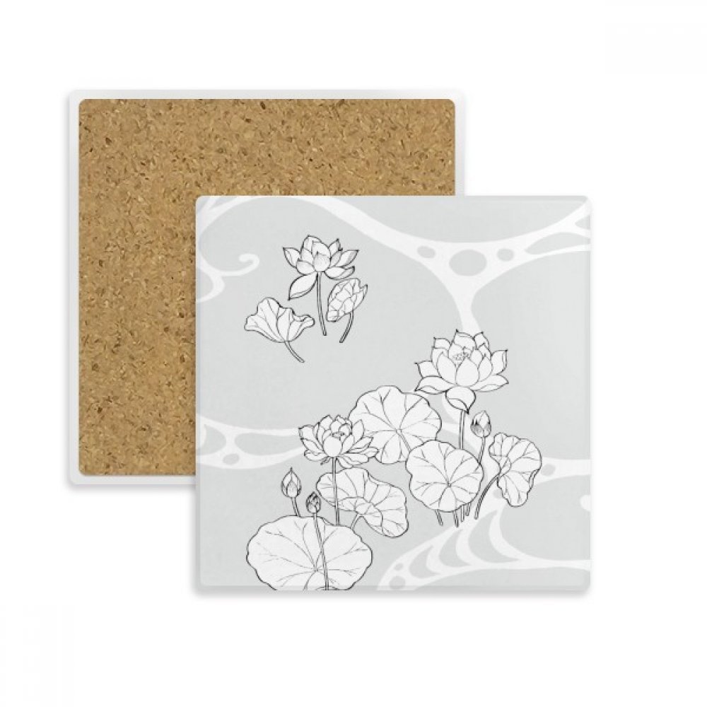 Dessous de verre lotus en pierre idée cadeau déco originale
