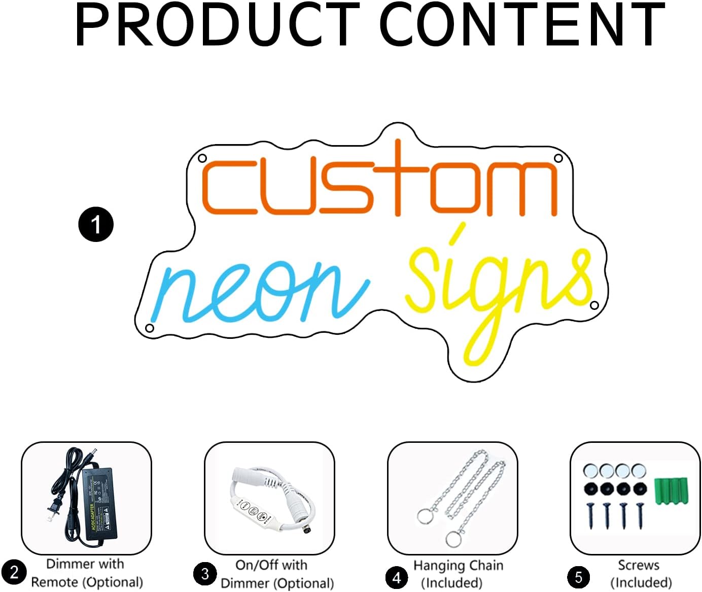 OBTAIN Custom Neon Signs, Neon Sign Customizable for Wall Decor, Personalized Neon Sign for Wedding Birthday Party Gift Party Bar Game Room Home Business Shop Name Logo Neon Sign - Image 5