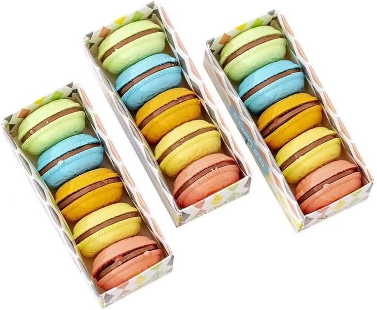 5 Pcs Macaron Erasers Multicolour Scented erasers Cute Writing and Correction Supplies for School, Home, or Office image 4 of 6 B0CY6CTVN6