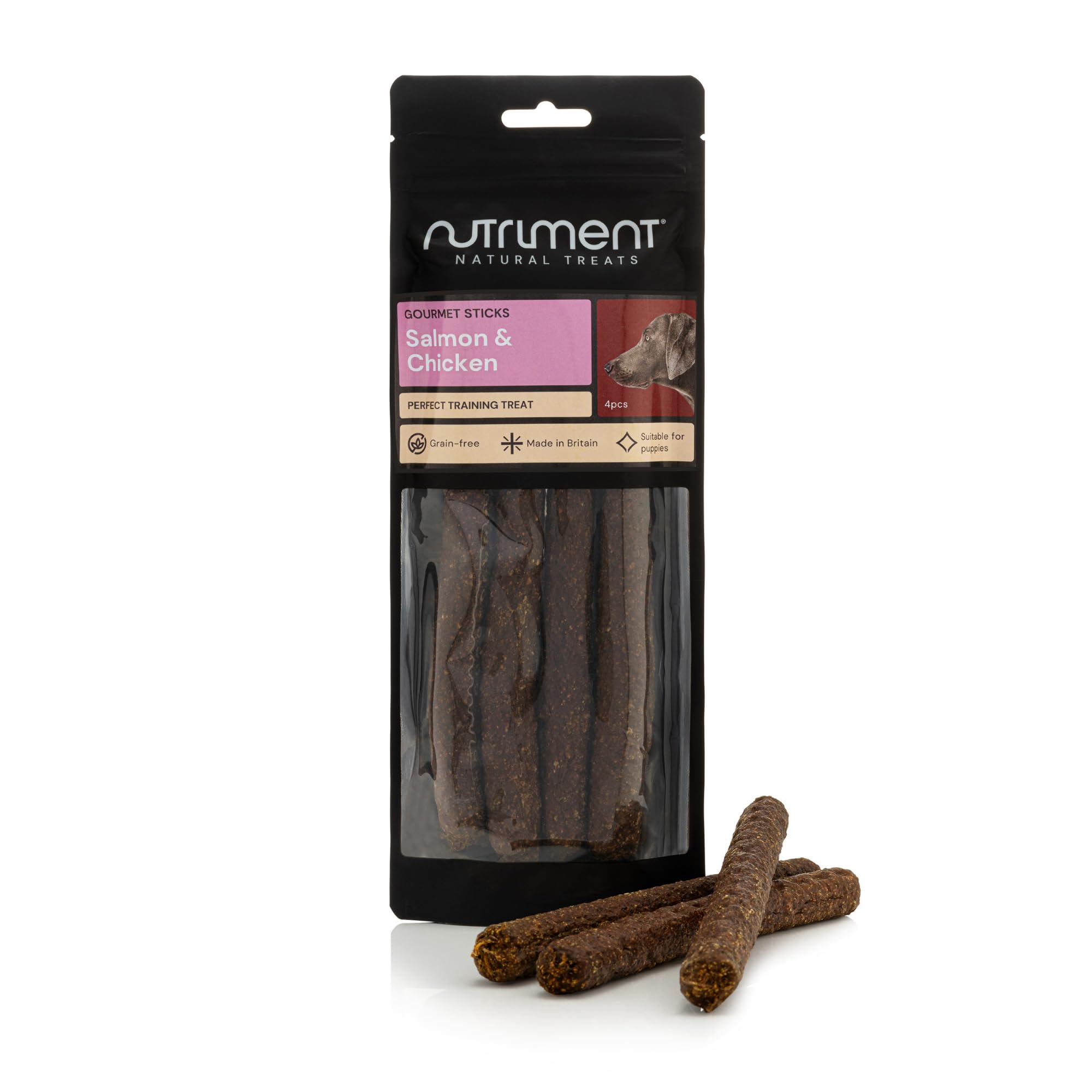 Natural Treats Gourmet Sticks Salmon & Chicken (4pcs) Highly Digestible Grain Free Treats โ image 1
