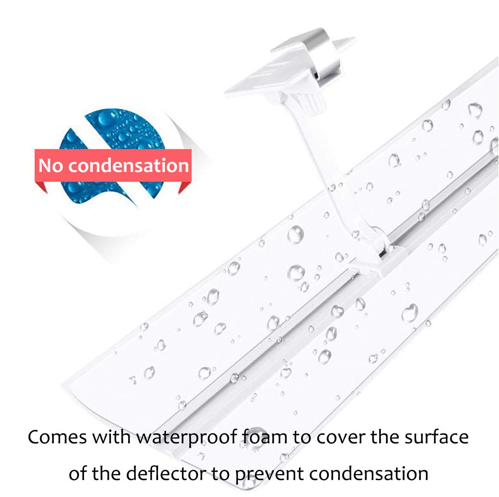 Deflettore del Climatizzatore per Aria Condizionata Centralizzata a Soffitto Impedisce Soffio Diretto di Aria Fredda Angolo Regolabile Adatto a Tutte le Stagioni Acciaio Plastico(Pezzo Singolo)(60cm)