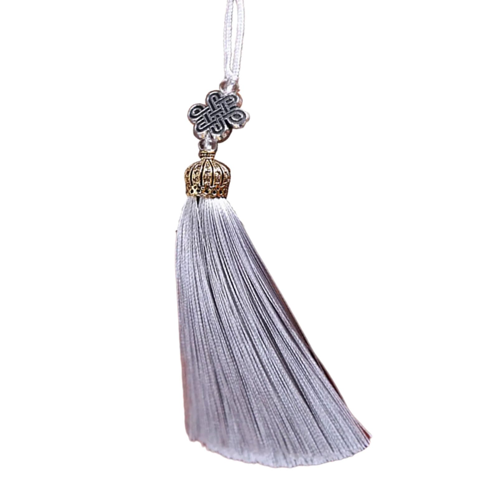 NEWFT Polyester Chinese Knot Tassels Pendant Traditional Charm Tassels Perfect for Car Hanging or Special Giving Occasion