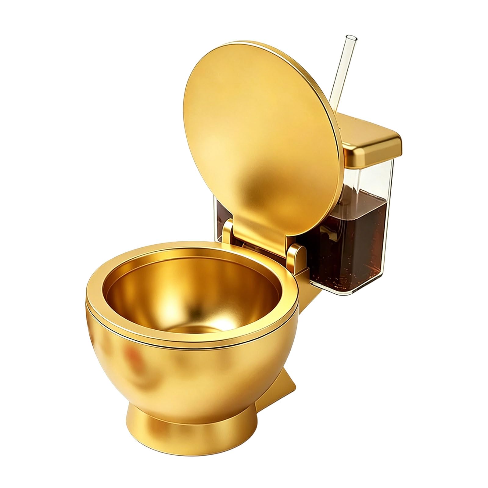 Gruppo ramen unico per tazza da toilette in metallo per pasti giocosi e ciotola per ramen novità facile da pulire