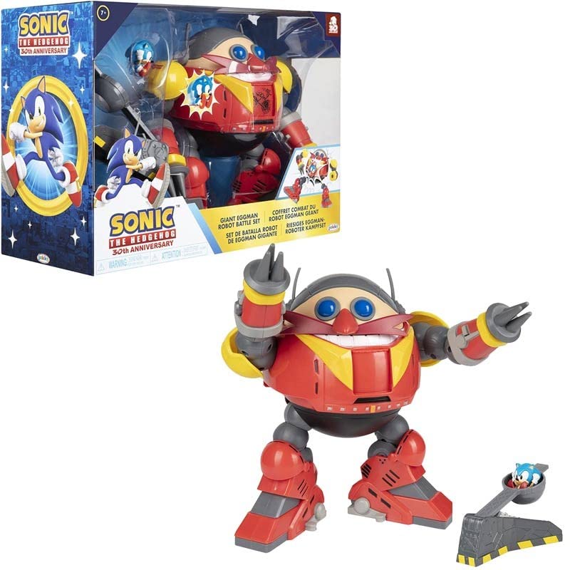 Sonic The Hedgehog Giant Eggman Robot Battle Set with Catapult