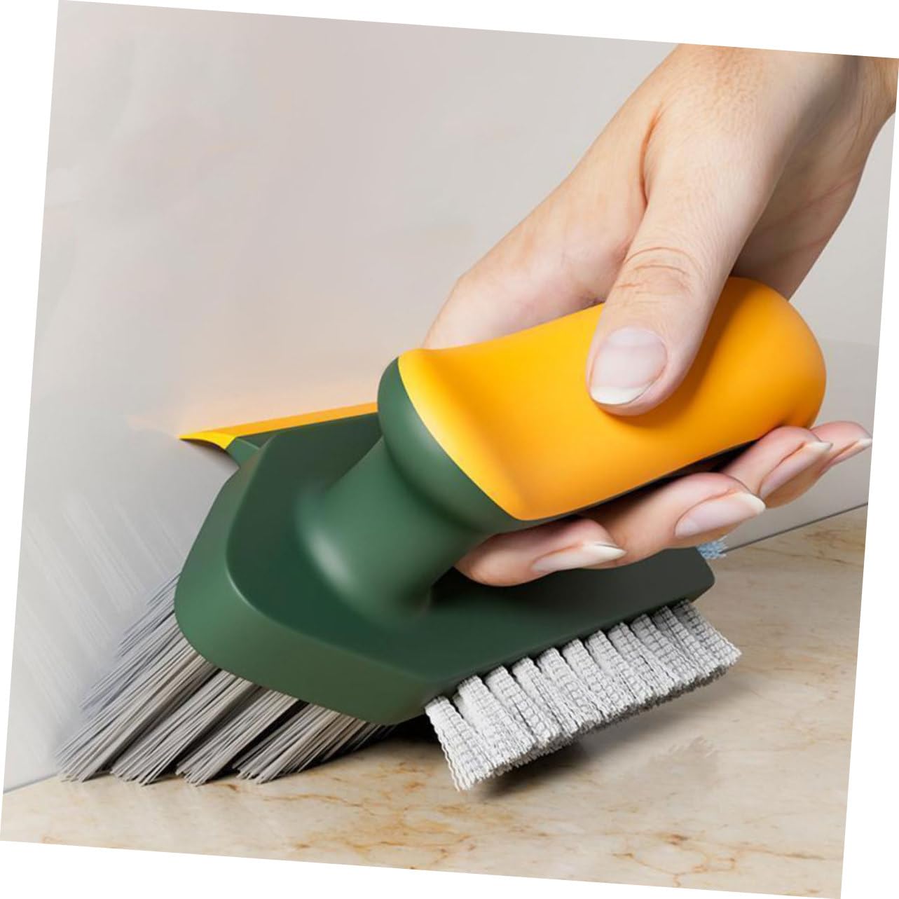 TOPBATHY 10piezas Cepillo De Limpieza Multifuncional para Juntas y Rincones De Cepillos De Limpieza Reutilizables para Baños y Suelos Sin Esquinas Difíciles De