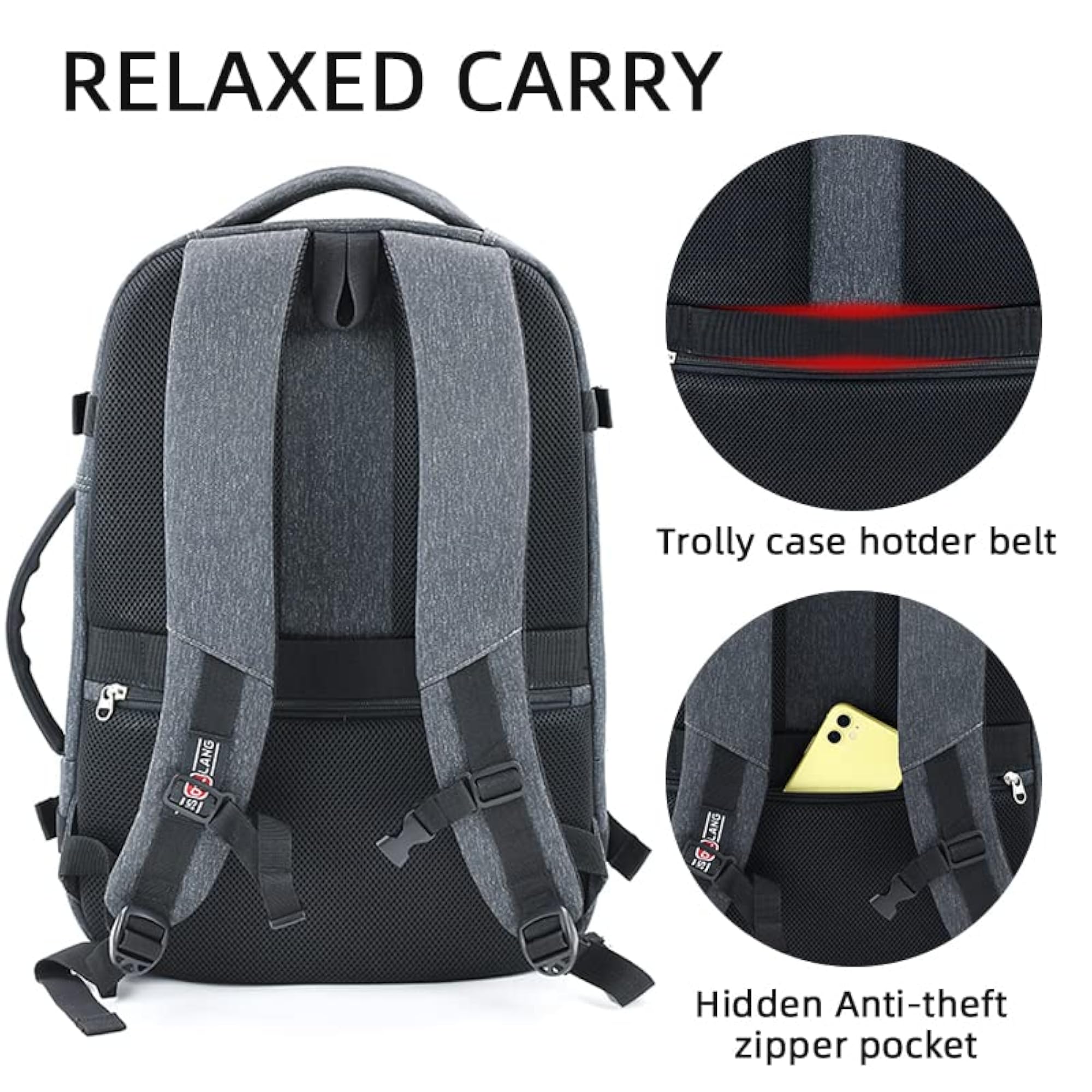 Men's Waterproof Travel Laptop Backpack, Stylish & Functional