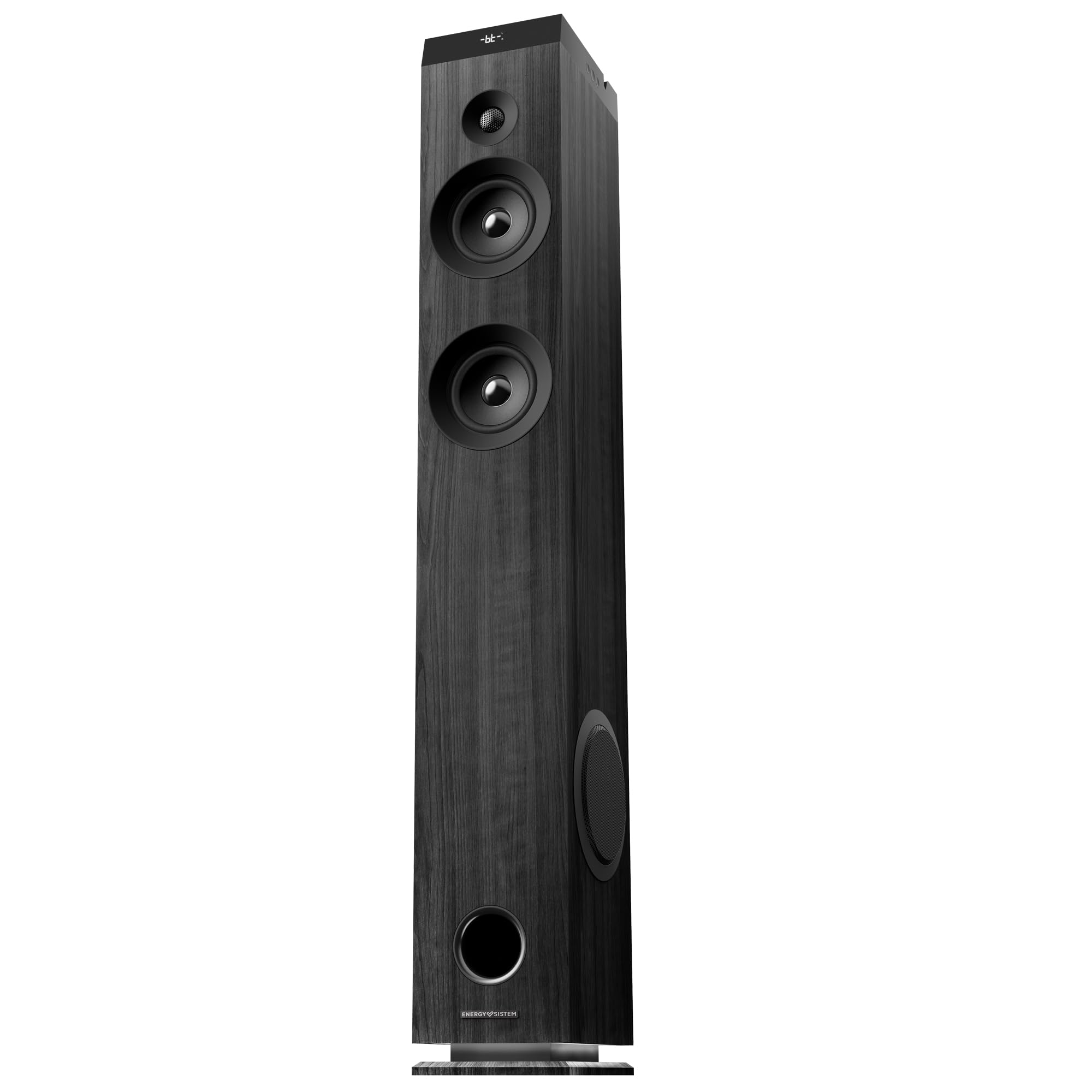 Energy Sistem Tower 7 100 W True Wireless Sound Tower z wyświetlaczem światła otoczenia, USB/MicroSD, Bluetooth, FM - czarna