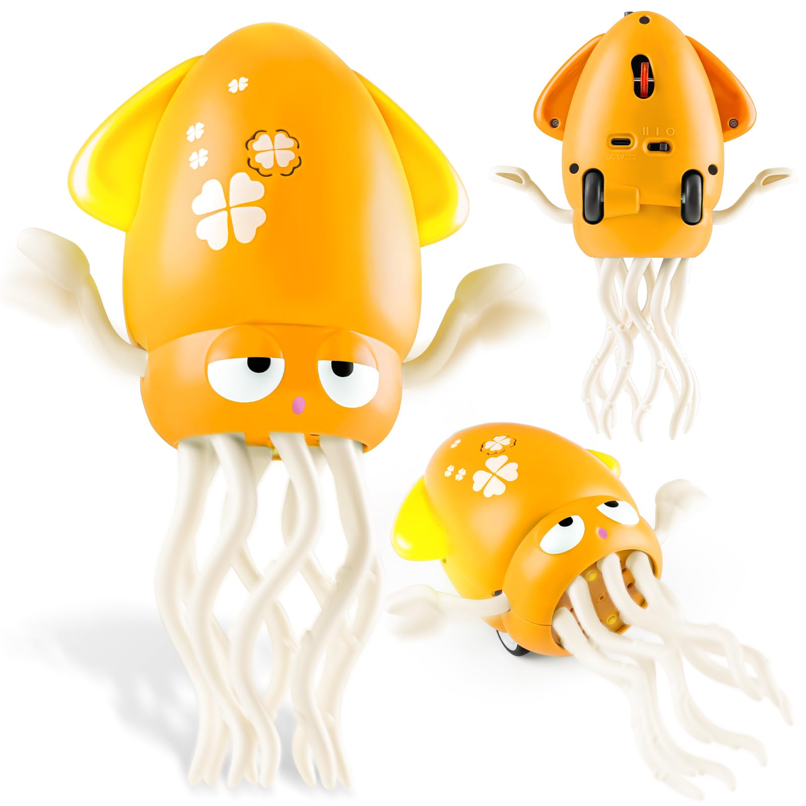 Amazon.com: Electric Dancing Octopus Toy for Kids Squid Tummy Time