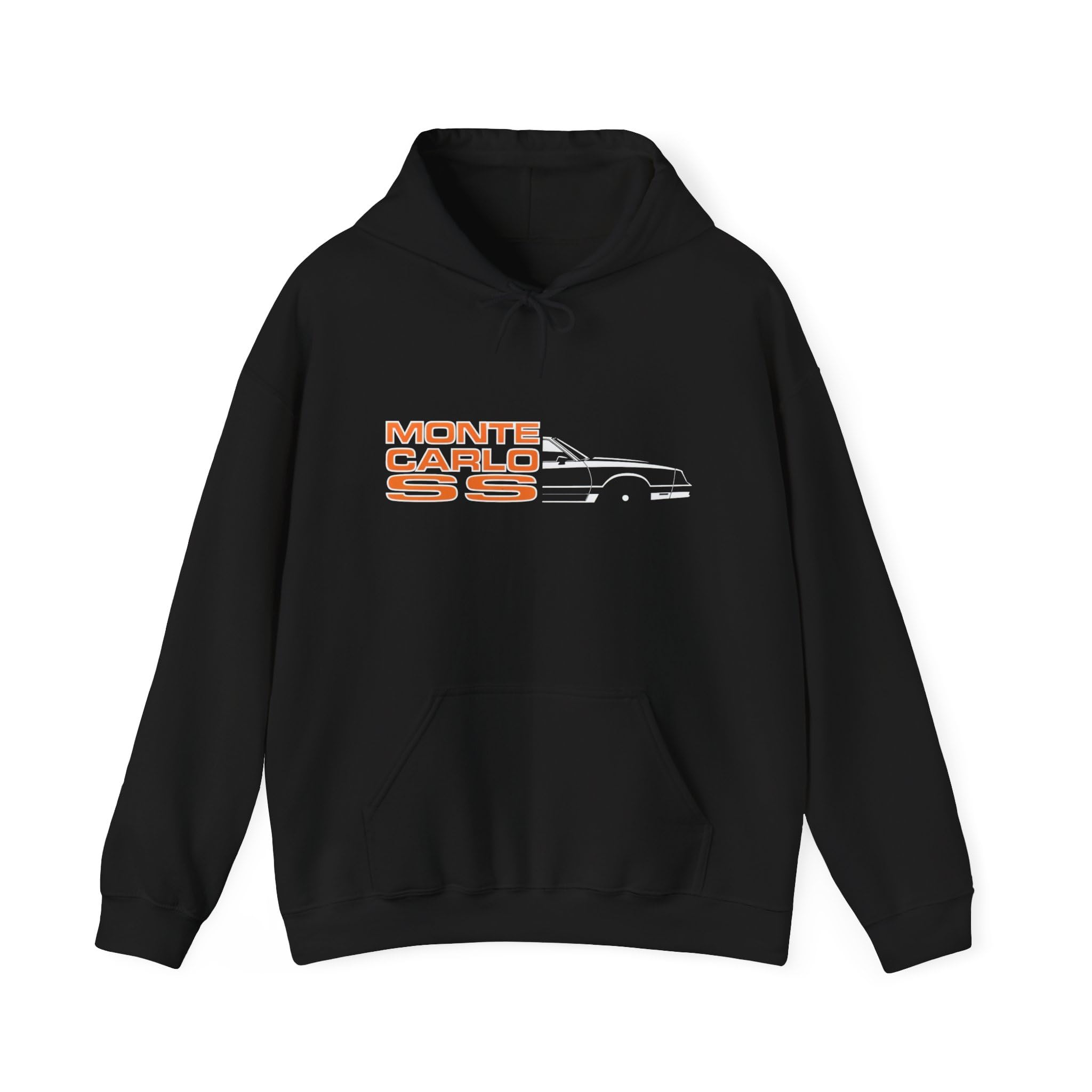 Monte Carlo SS retro bluza z kapturem klasyczna uliczna wydajność samochód grafika vintage styl sweter