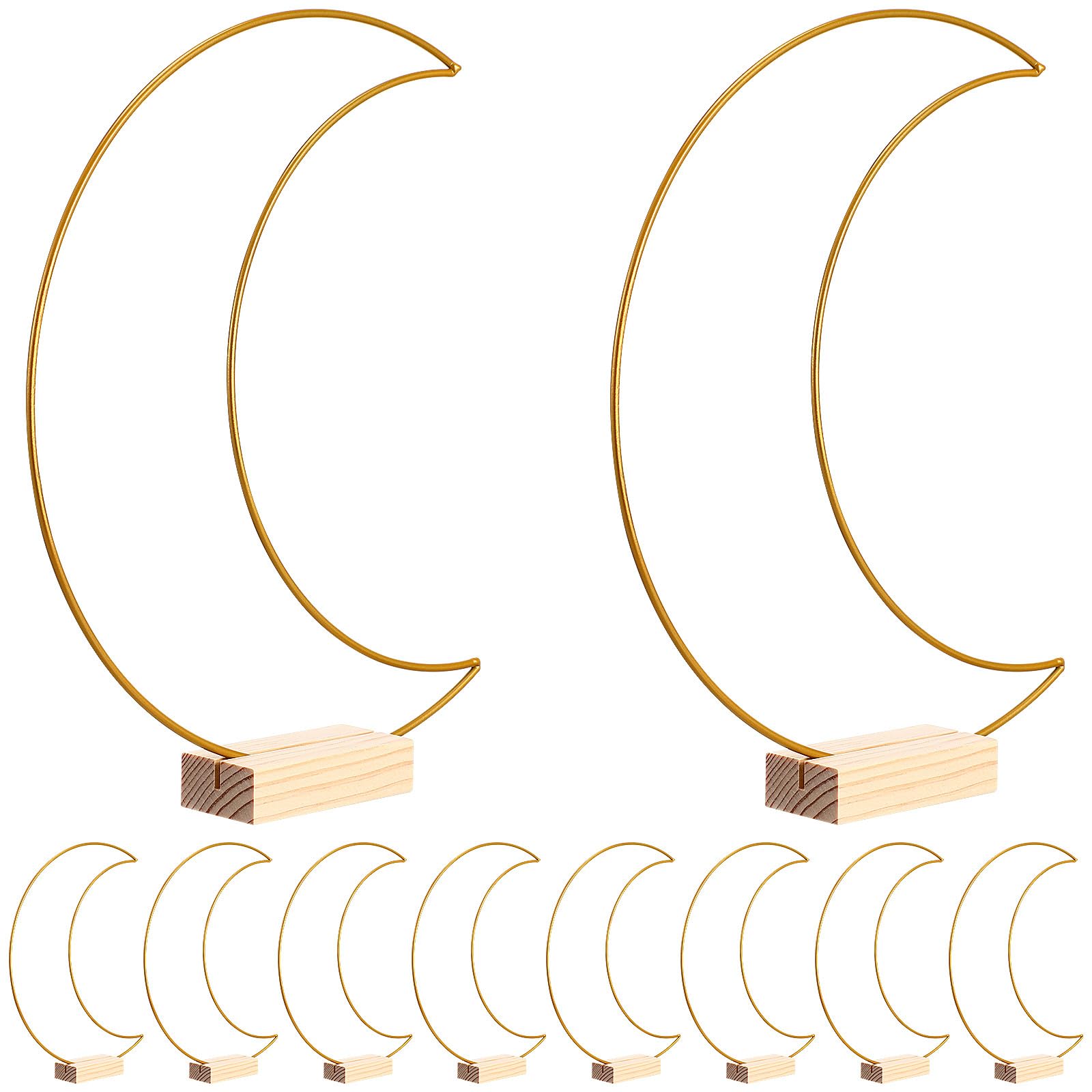 10sets Cerchi Floreali in Metallo con Base per Lavoretti Fai da Te per Decorazioni da Tavolo e Centrotavole Personalizzate