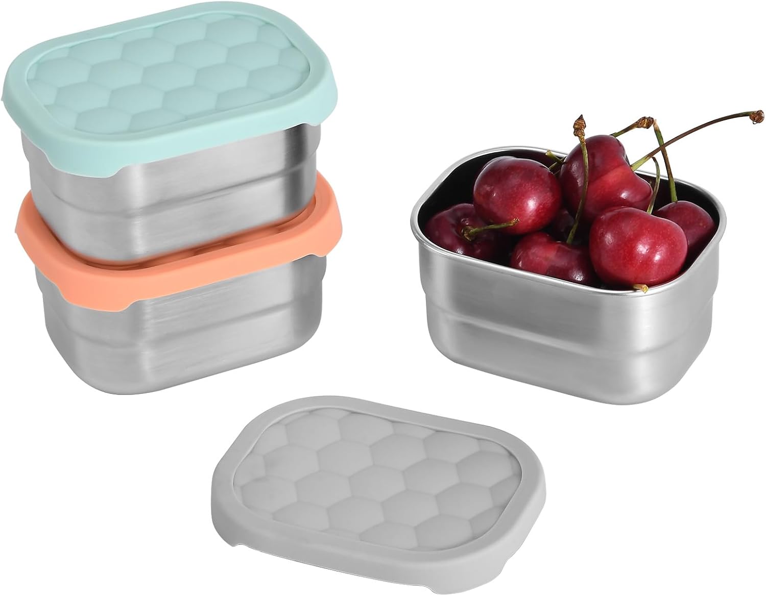 UPTRUST Stainless Steel Snack Containers for Kids, Easy
