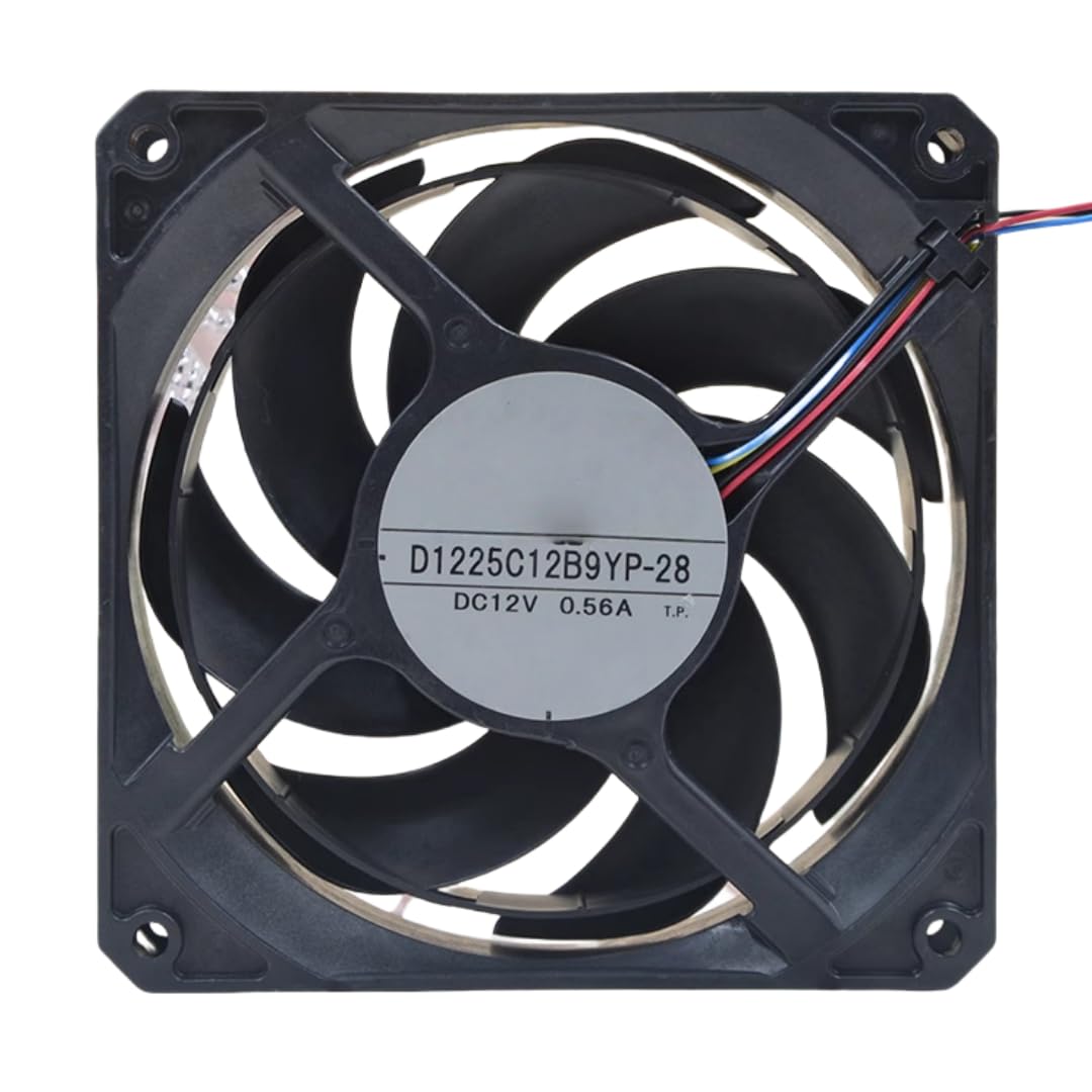 FCARUMIQP D1225C12B9YP-28 DC12V 0.56A 2700RPM 12025 Cooling Fan 120x120x25MM