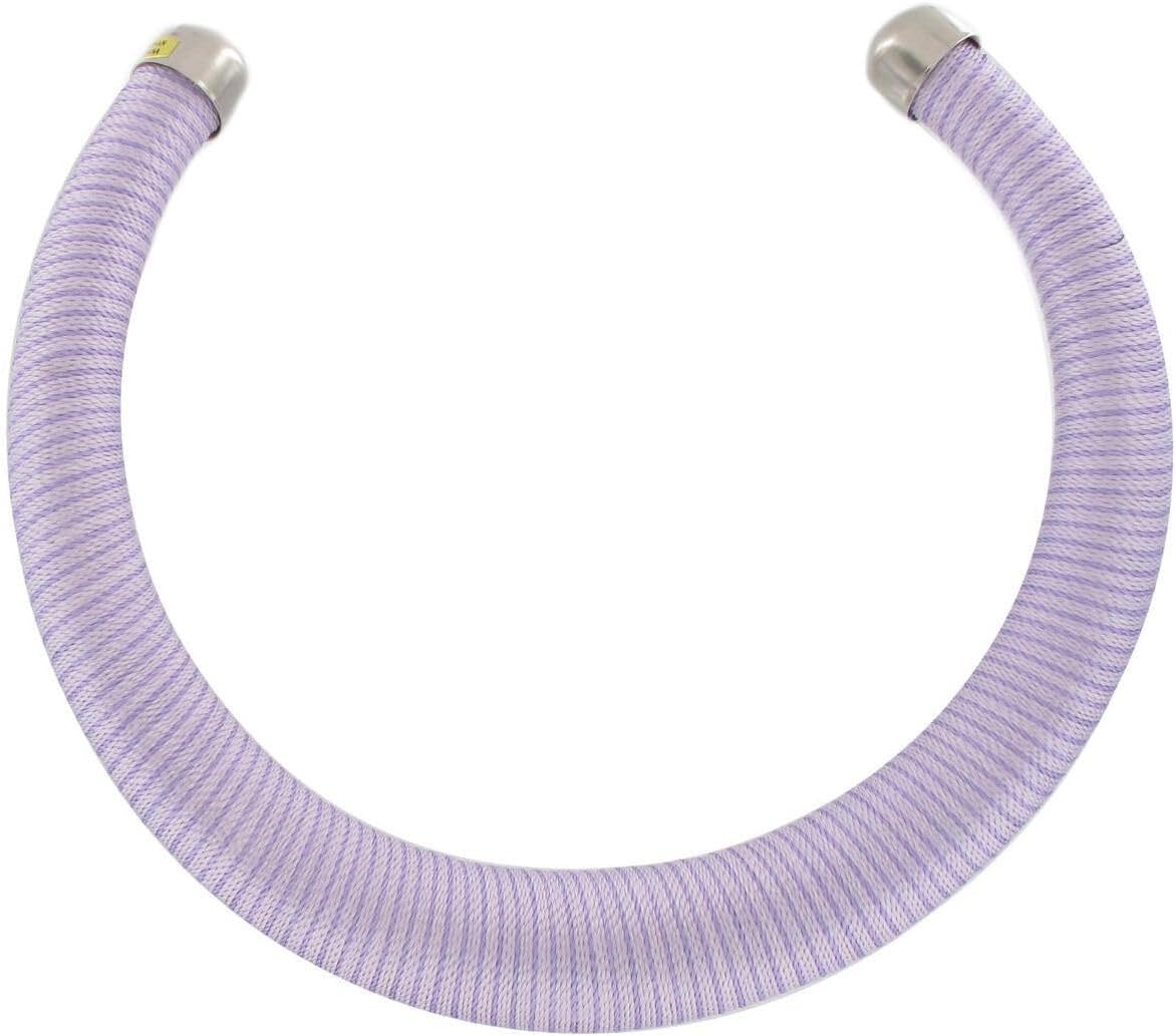 Pastel Lilac Purple Thread Wrapped Torque Collar Choker Necklace Cuff For Women Fashion Necklaces Trendy Accessories Stylish Additions