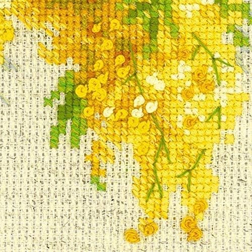 RIOLIS Cross Stitch Kit - 1615 - Mimosa, Multi Colour, 18cm x 24cm - Image 5
