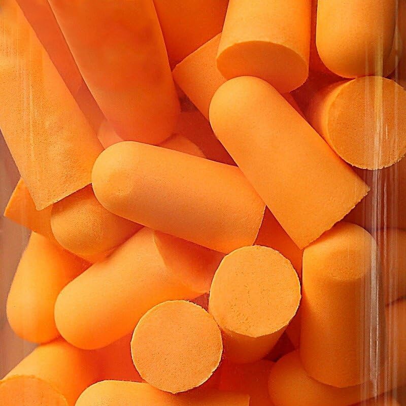 Wall-Mounted Foam Earplug Dispenser – Bulk Refillable Earplugs (500 pcs) – Industrial Safety Soundproof Earplugs for Hearing Protection on Construction Sites and at Work