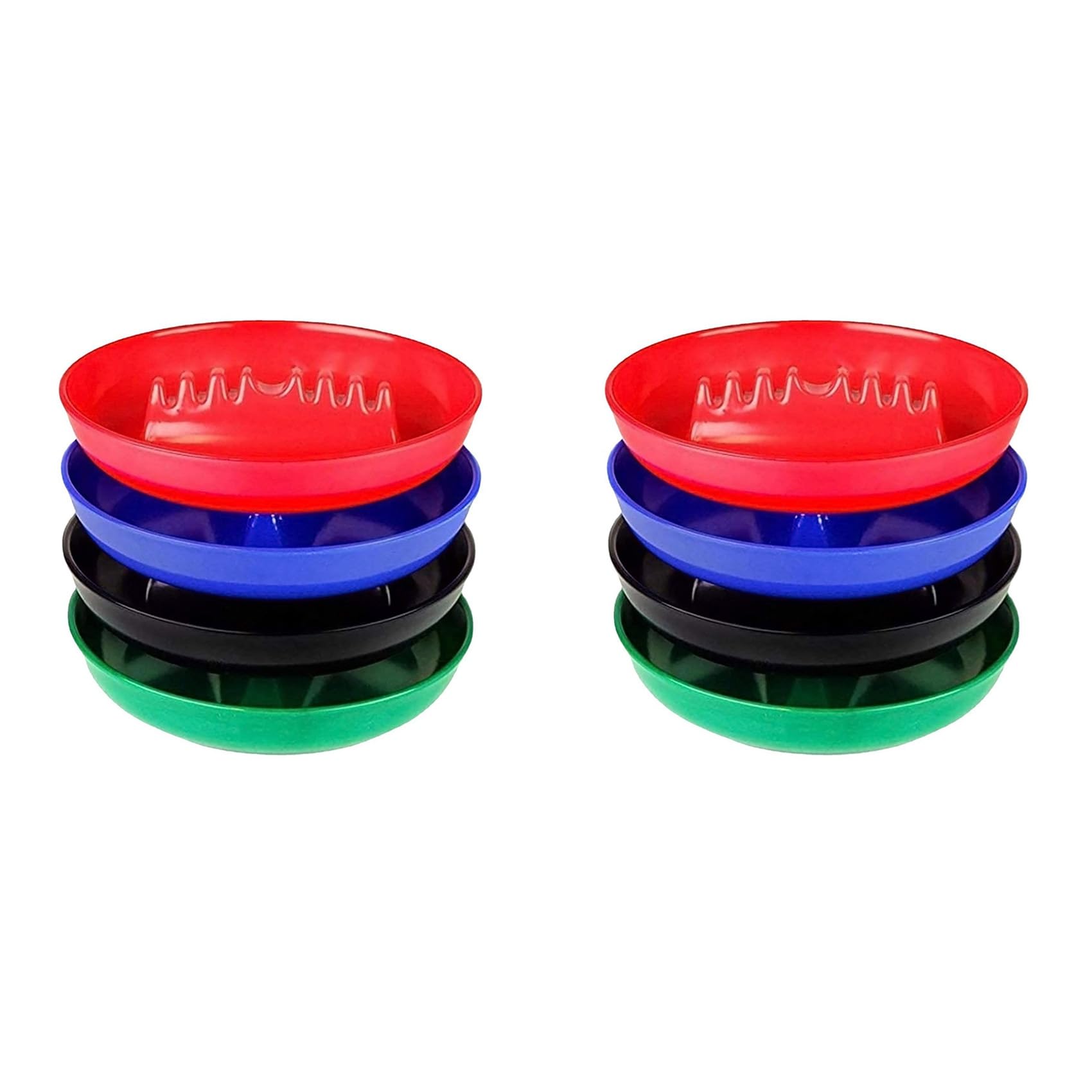 Cendriers de décoration maison et patio lot de 8 colorés style rétro vintage
