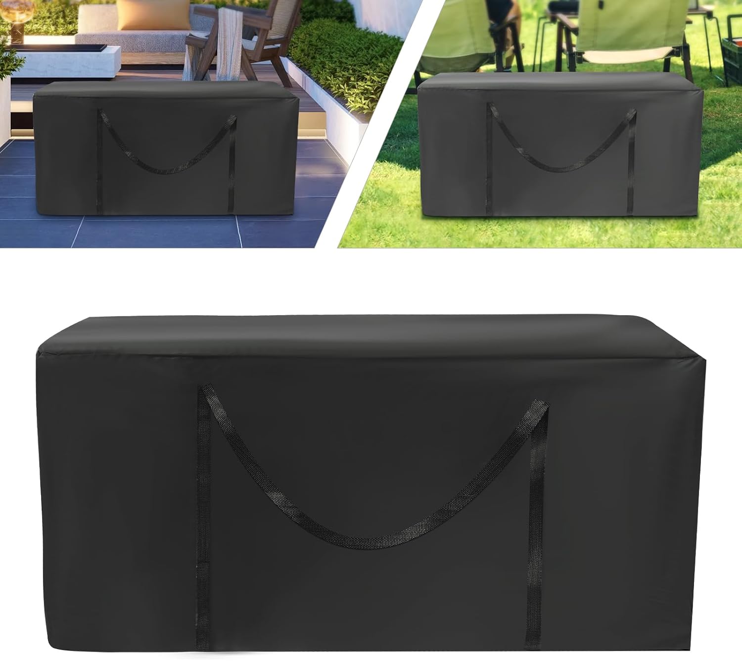 Versatile Cushion Storage Bag with Handles for Outdoor Furniture and Summer Season Storage Storage Solution
