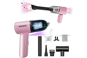 Cordless Car Vacuum, Pink 15000PA 4-in-1 Portable Handheld Vacuums