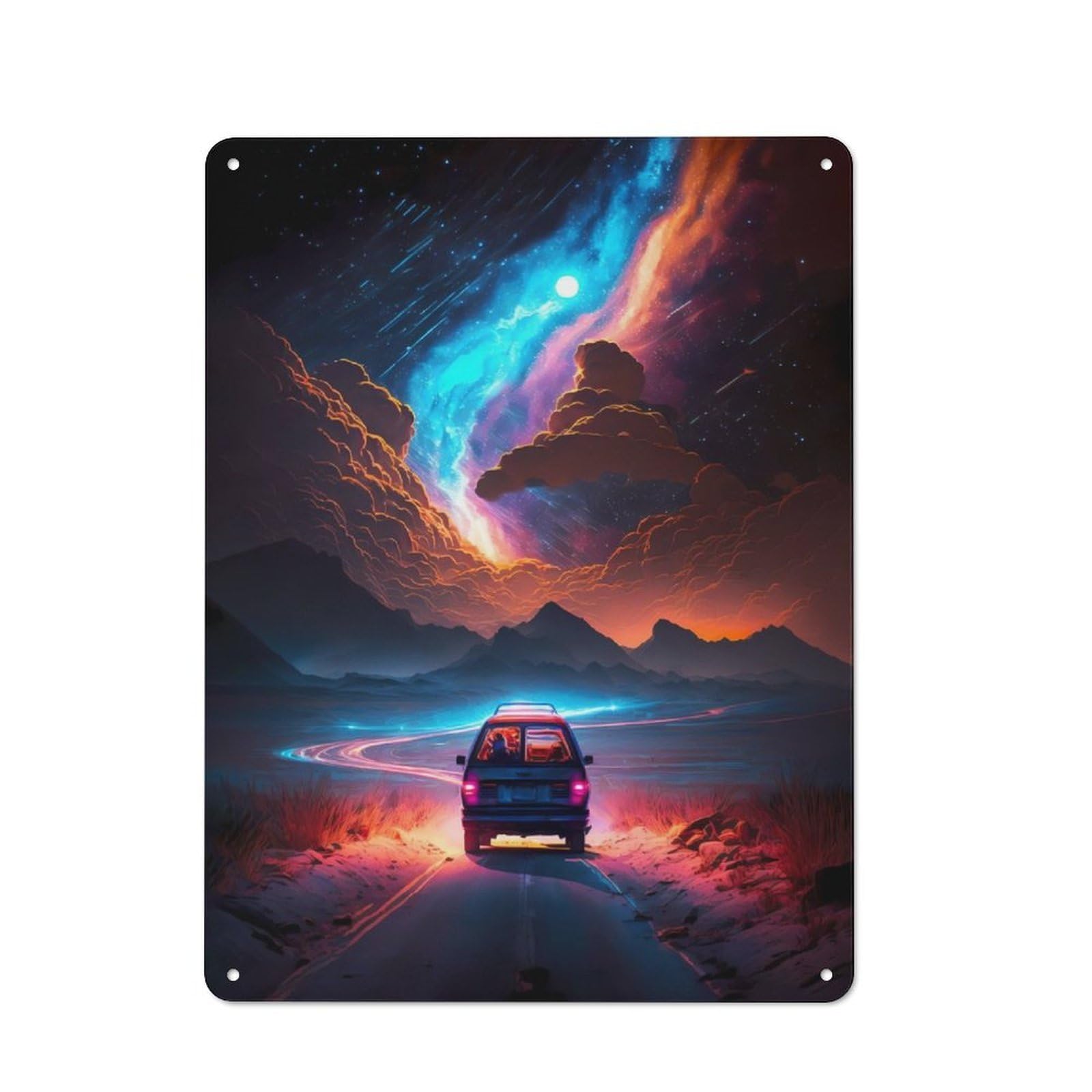 Junmoney Escape From City Retro-Style Metal Plaque 40X30cm For Kitchen Or Home Bar, Gift For Home Bar Enthusiasts During The Christmas Season