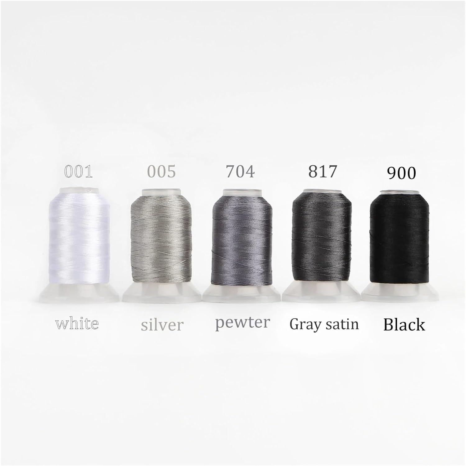 Embroidery Thread 500M(550Y) Per Spool, Floss for Home Machines(5 Blue Greens)