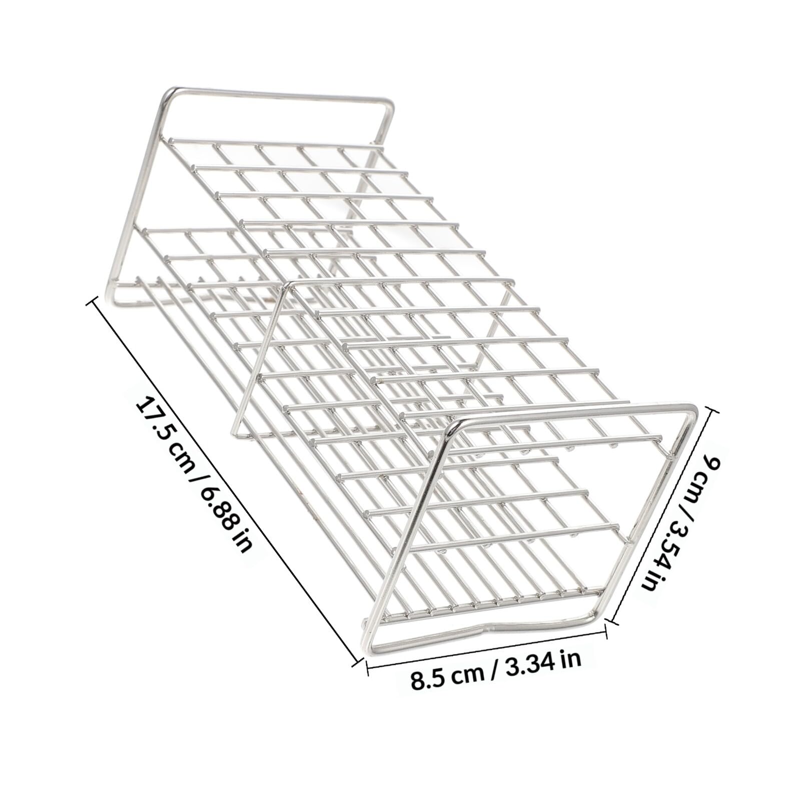 Edelstahl Reagenzglasständer mit 50 Löchern und Quadratischen Öffnungen Robuster Testrohrhalter mit Griff Sicher und Leicht Tragbar für Wissenschaftliche Experimente zu Hause