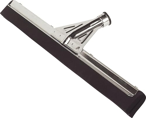 SPARTA Flo-Pac - Escobilla de goma con marco de metal reforzado para piso, baño, cocina, hormigón, azulejos, garaje, uso comercial, 22 pulgadas,