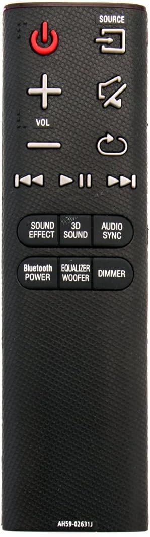 Replacement Remote Control AH59-02631J Compatible with Samsung Soundbar HW-H430 HW-H450 HW-HM45 HW- HM45C HWH430 HWH450 HWHM45 HWHM45C