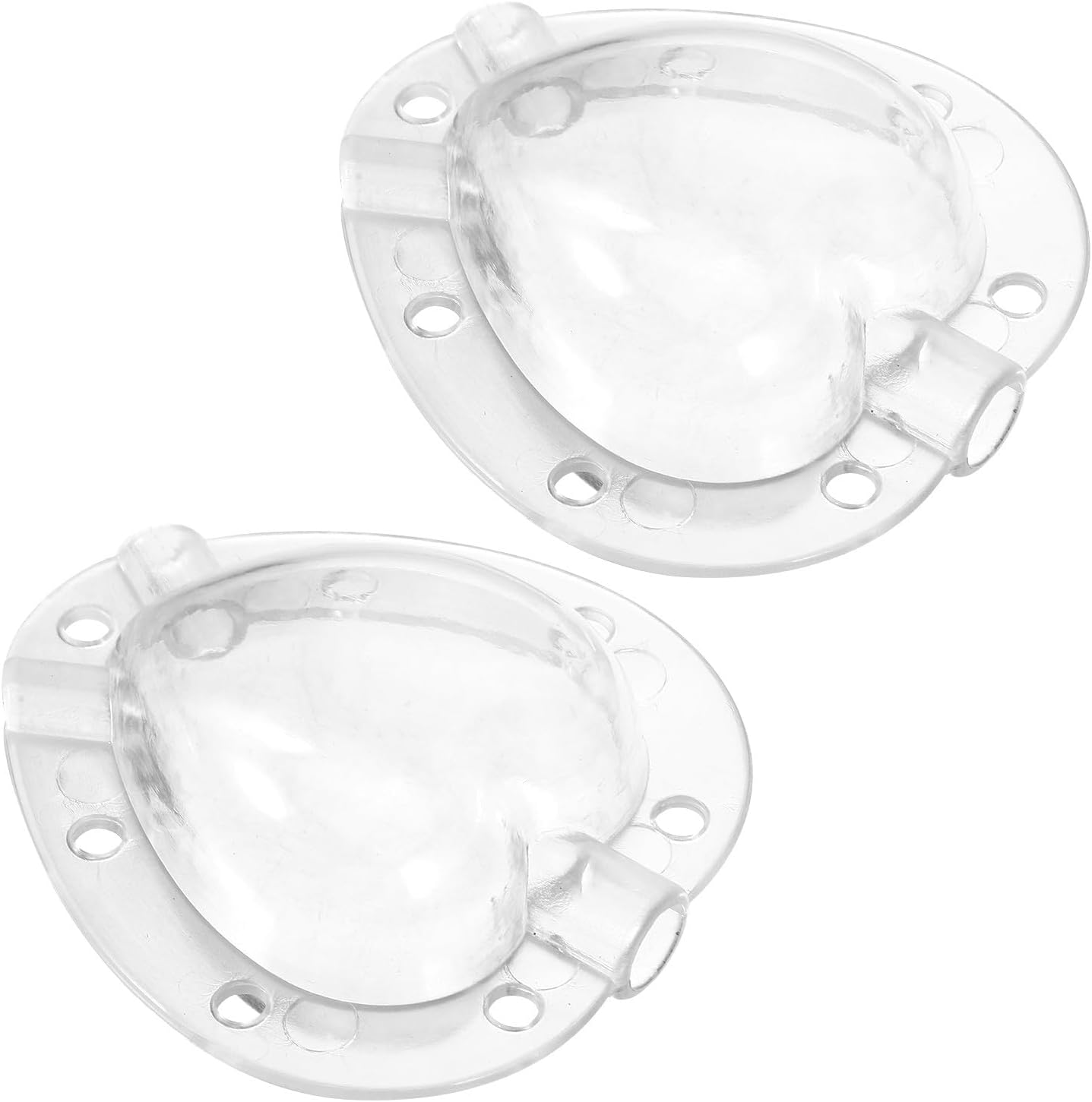VICASKY 透明なプラ製ハート型トマト成形器 果樹栽培用変形しにくくガーデニングやDIYに最適な植物用果物成形アクセサリー 2セット