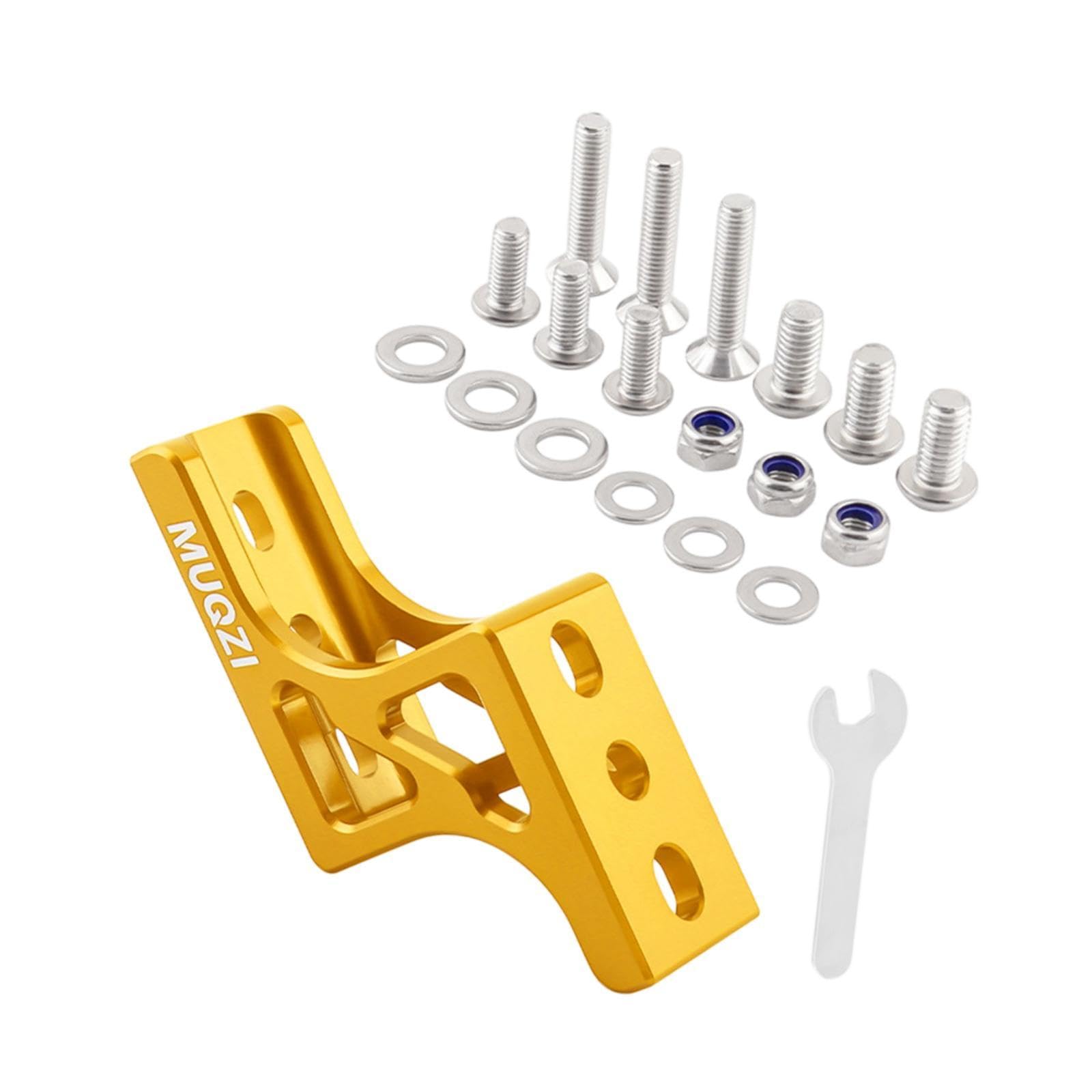 Colaxi Folding Bike Nose Light Converter Raised Mount Heavy Duty Front Bag Carrier Front Bag Extension Bracket for Bicycle Outdoor, Gold