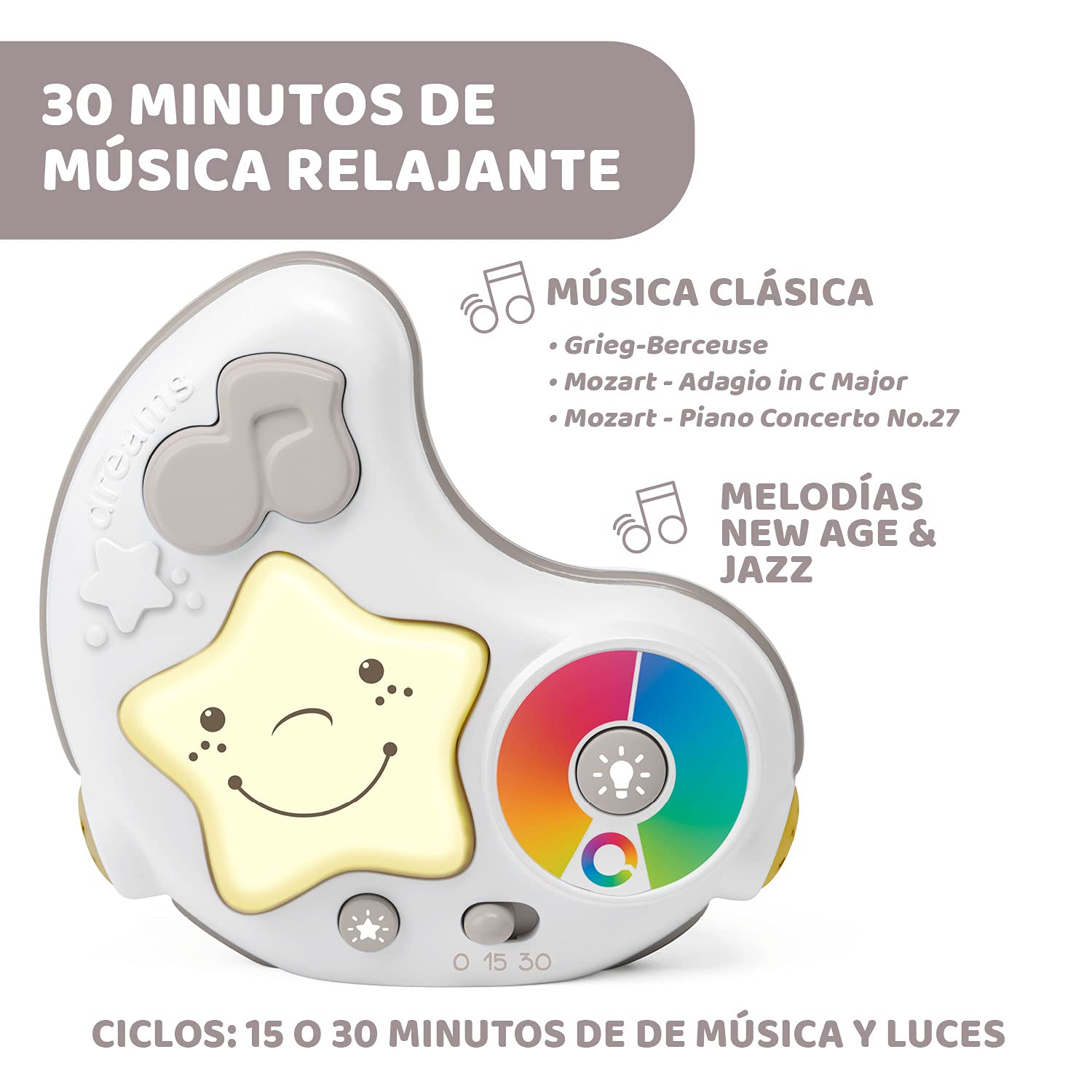 Chicco Enjoy Colours, Gimnasio para Bebés 3en1 Rosa, Juguete Multifunción Electrónico con Alfombra de Juegos, Estrella Proyector, Luz Nocturna Extraíble y Música Relajante – Juguetes Bebé 0+ Meses