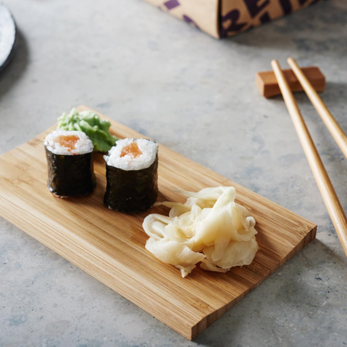 Reishunger Bamboo Sushi Serving Set, 4 Pieces : Amazon.de: Home & Kitchen