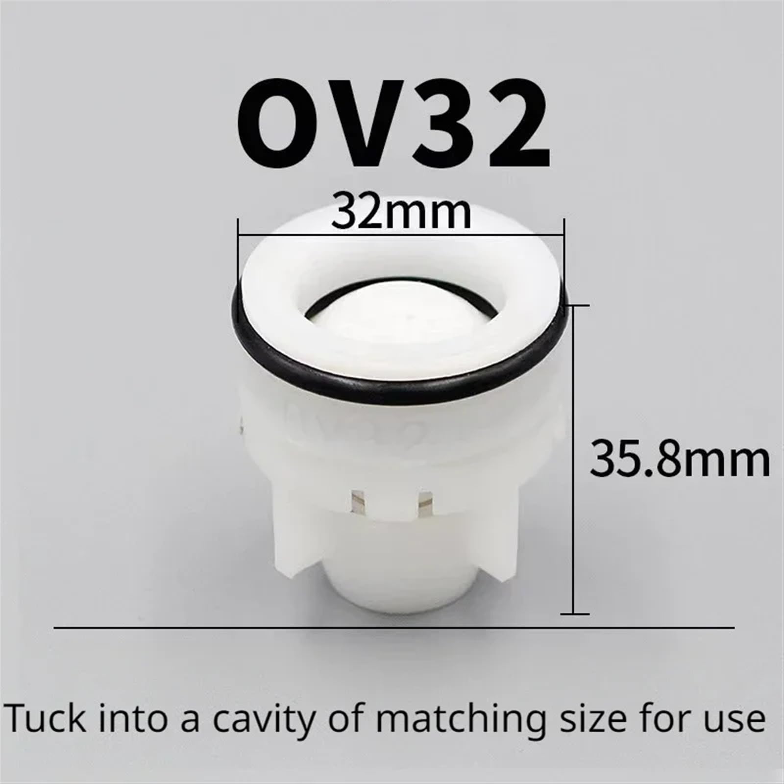 Valvola di non ritorno in plastica a innesto con molla di controllo, diametro esterno 10-32 mm, for acquario, irrigazione da giardino, valvola del contatore 'acqua, parti idrauliche(OV 32)