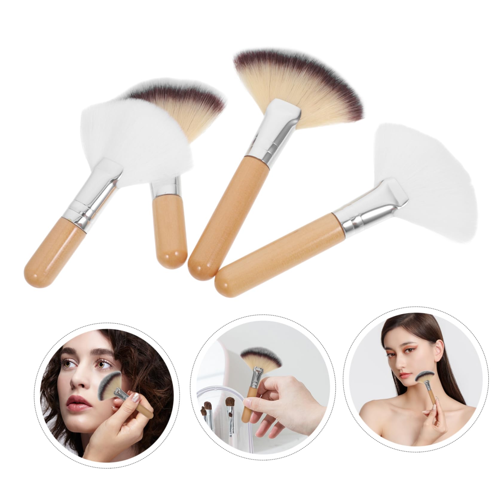 20 Pezzi Pennello Per Cipria Sciolto Pennello Per Trucco Applicatore Per Fard Pennello Per Evidenziare Mascara Maquillaje Soffice Spoolie Fard Per Le Guance Pennello Per
