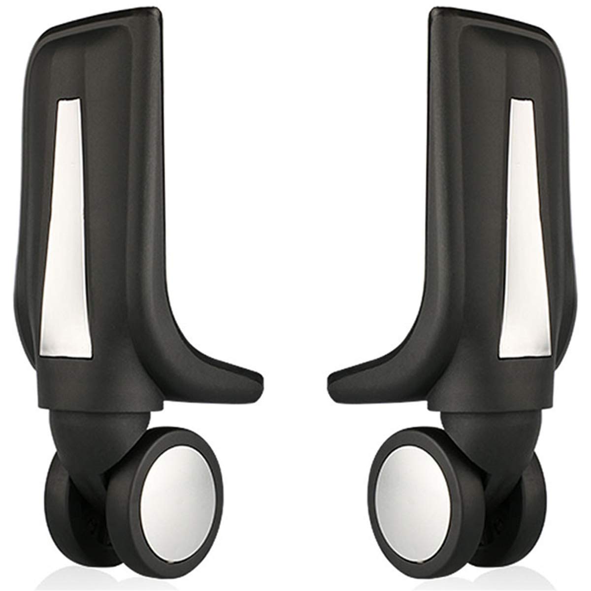 Ruedas para Equipaje, Ruedas giratorias de 360 ​​Grados, silenciosas, Repuesto for Maletas, Color Negro