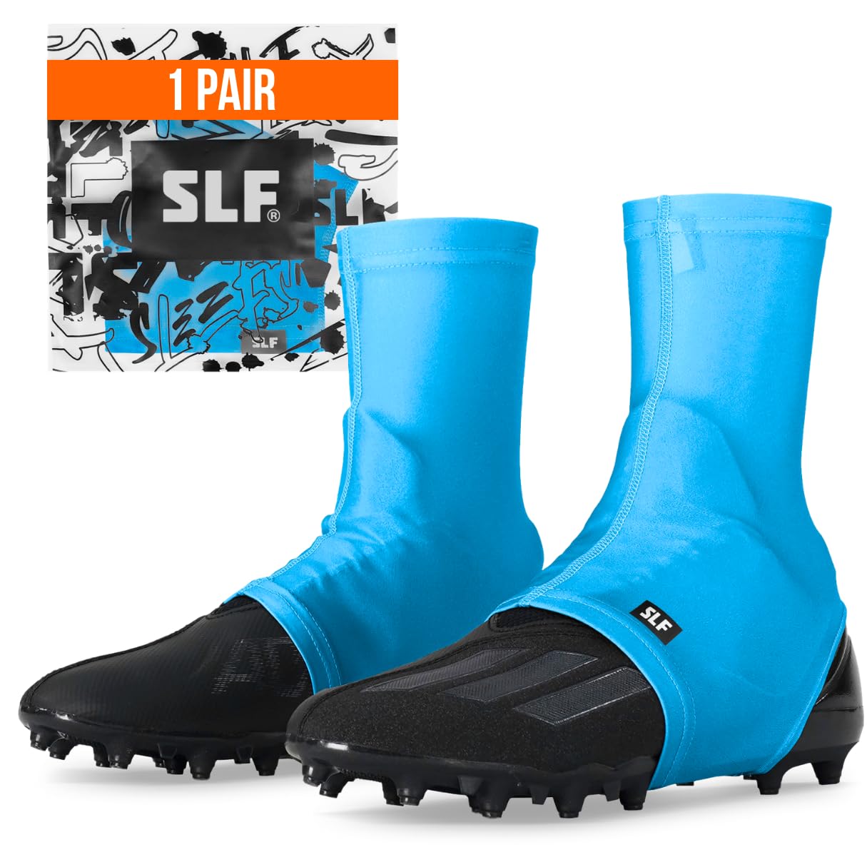 SLEEFS Football Spats/Cleat Covers for Secure Laces, Fits Any Cleats
