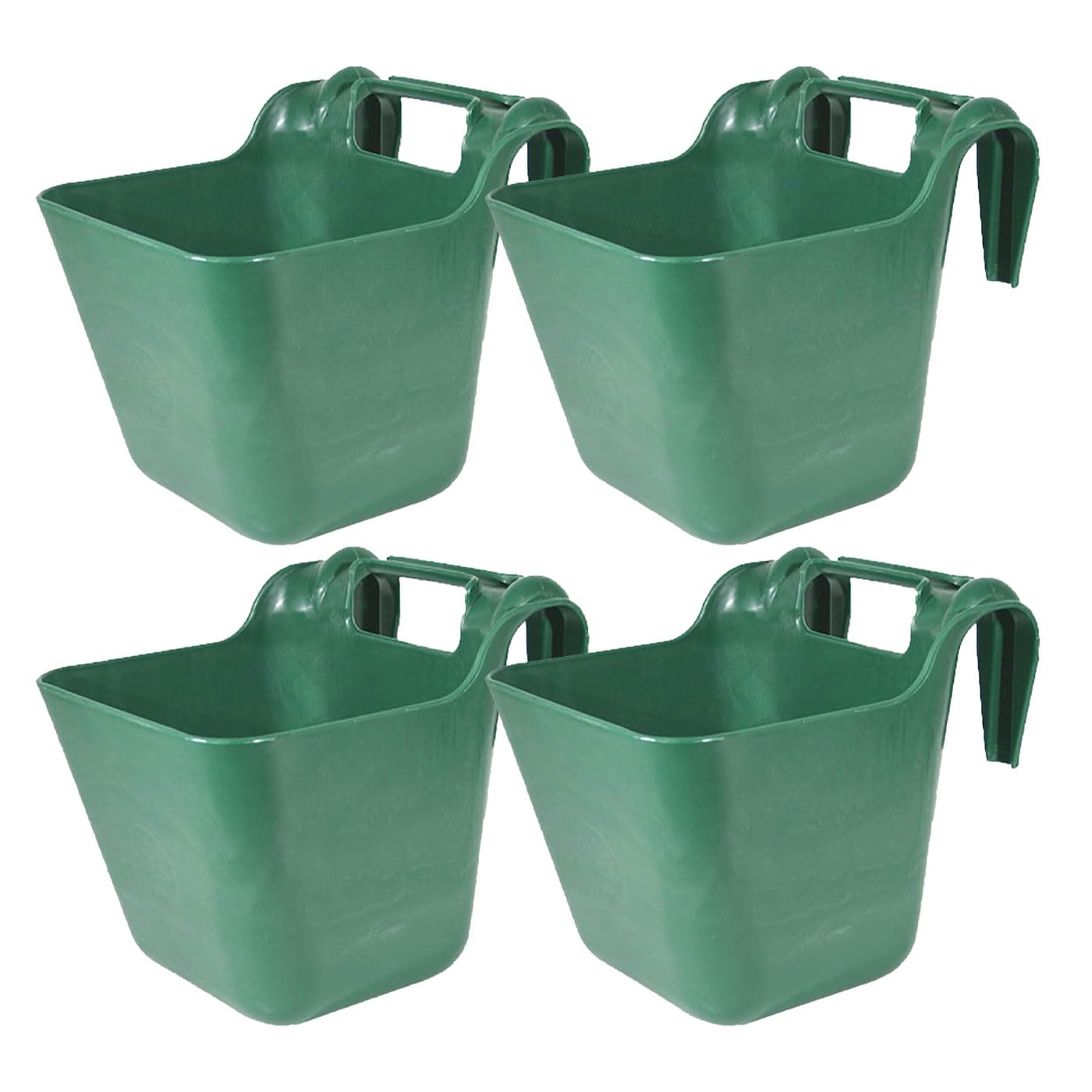 Brama West Transport Krippe Futtertrog 13,5 L - 2er-4er-6er Set | Robuste Futterkrippe für unterwegs | Turnierkrippe (4er Set)