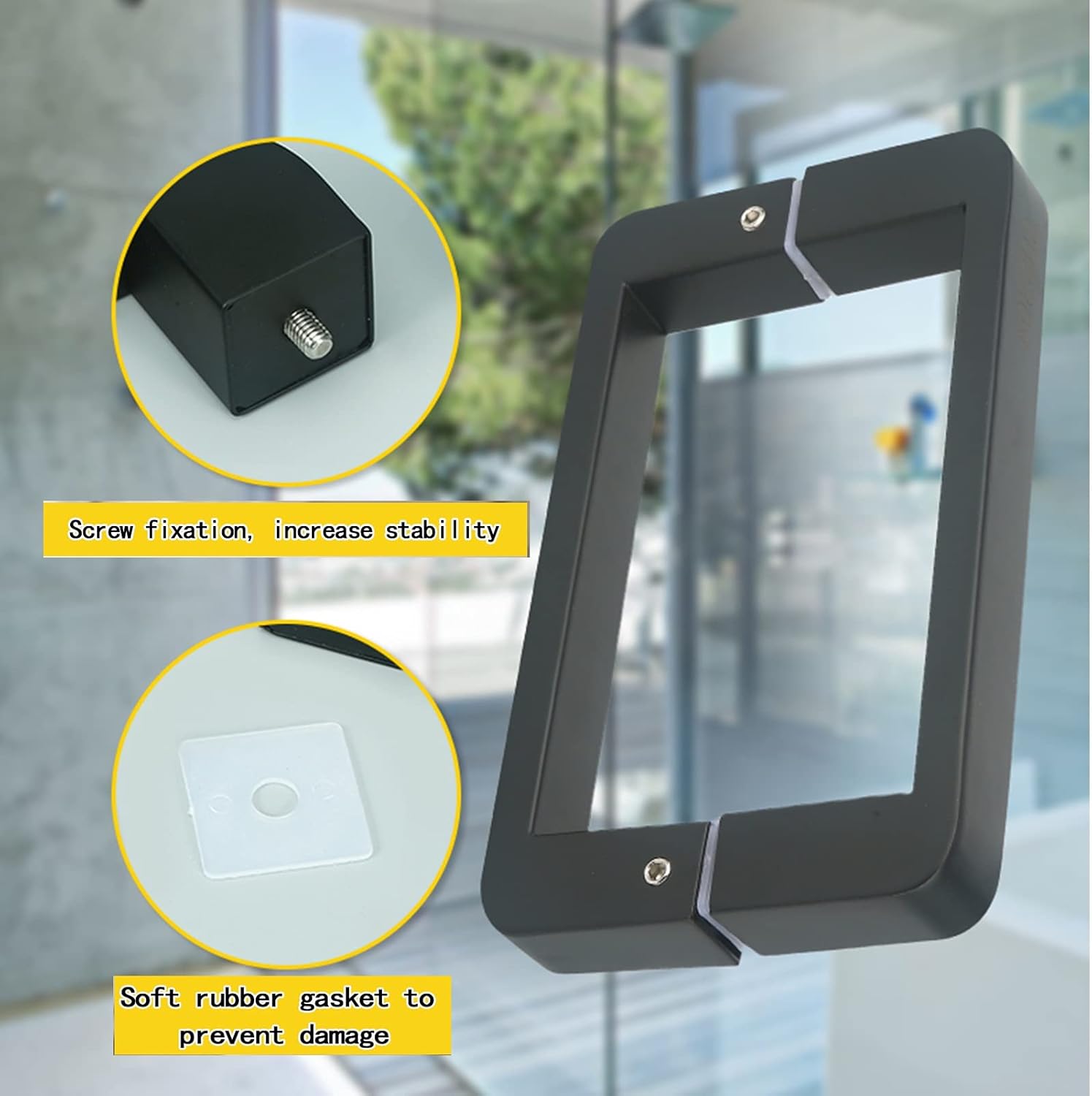 ドアプルハンドル、ゲートホットベッドハンドル、バスルーム用シャワーガラスドアハンドル| SUS304ステンレススチールモダンシャワー ドアプルハンドル、 ゲートホットベッドハンドル、管状シャワーガラスドアプルハンドル穴距離145mm、ステンレススチールシャワーエンクロ ... ドアプルハンドル、ゲートホットベッドハンドル、管状シャワーガラスドアプルハンドル穴距離145mm、ステンレススチールシャワーエンクロ