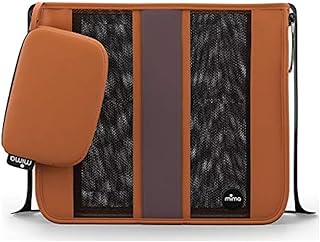 شنطة يد كبيرة توت من ميما بلون جملي، برتقالي