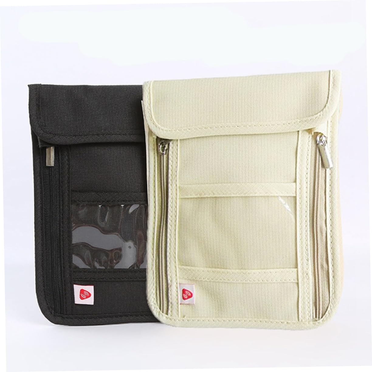 GALPADA 3piezas Cartera De Pasaporte Portable Multifuncional para Viajes Bolsa Colgante De Cuello para Documentos y Dinero para Aeropuertos y Festivales