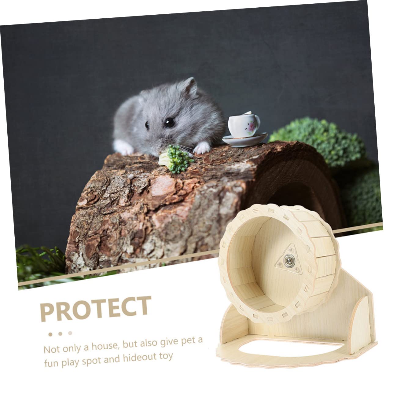 Hamster Wheel | Silent Hamster Wheel | Natuurlijk Houten Oefenwiel