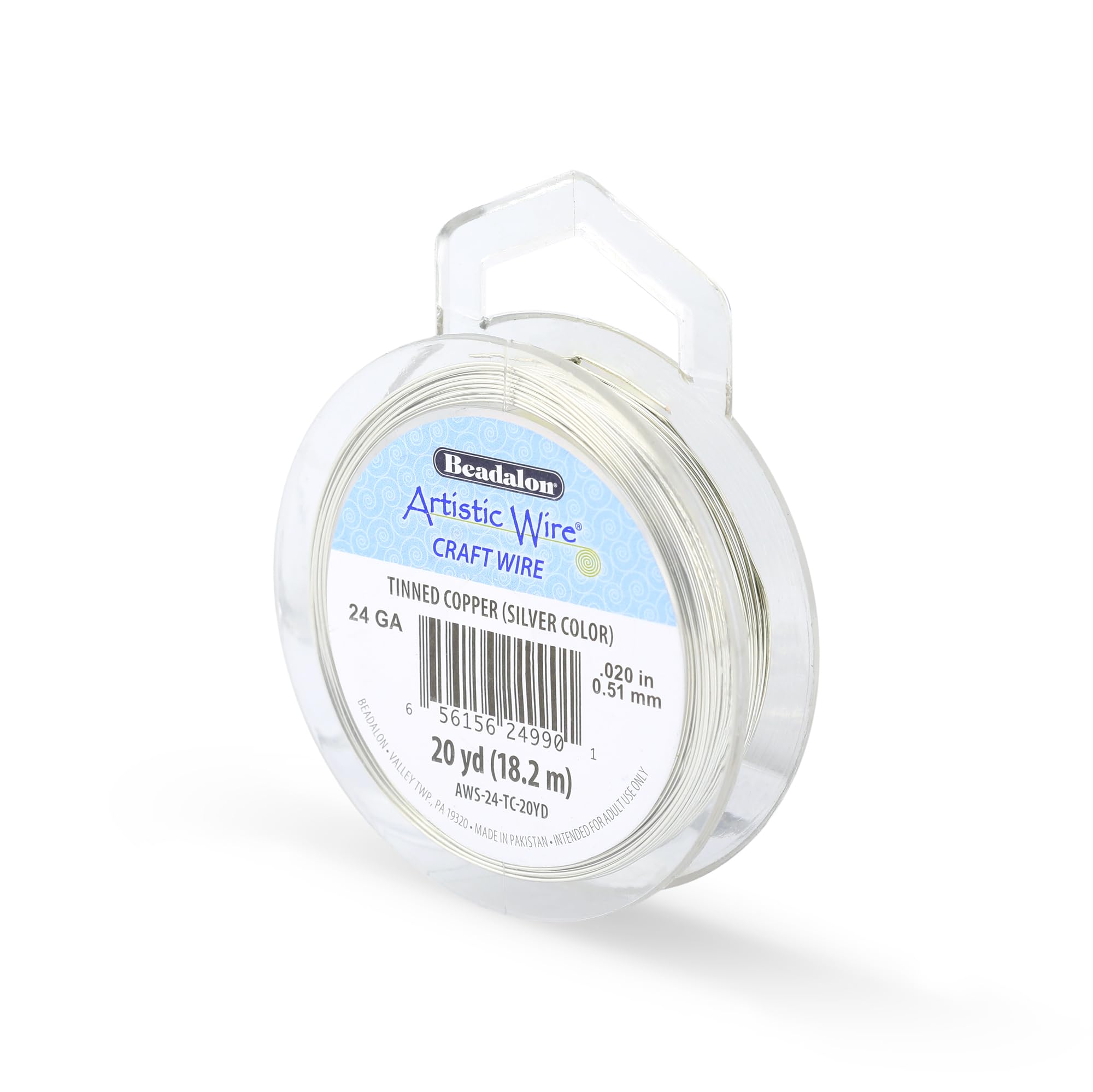 Artistic Wire Silver Creativ Company 61408 18-Piece Colourcraft 24,